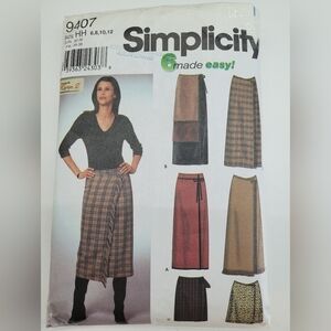 🧵4/$20🧵 Simplicity 9407 Long Skirt Sewing Pattern Uncut Size 6-12 DIY Supplies